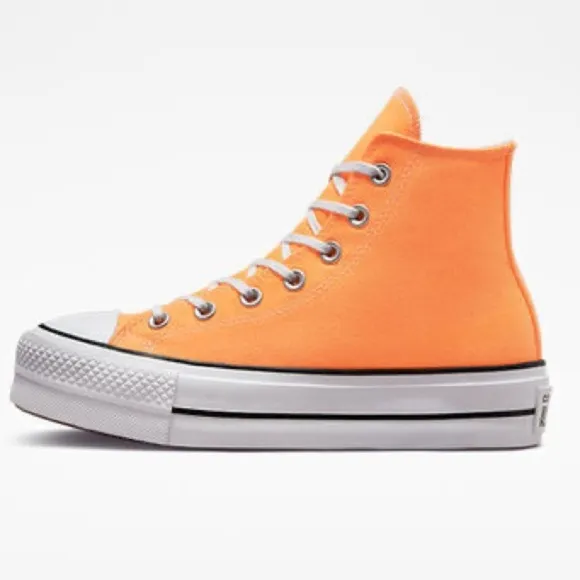 Converse Chuck Taylor All Star High Top Platform Sneaker/Shoe | Peach | NEW/NIB