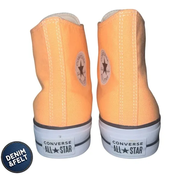 Converse Chuck Taylor All Star High Top Platform Sneaker/Shoe | Peach | NEW/NIB