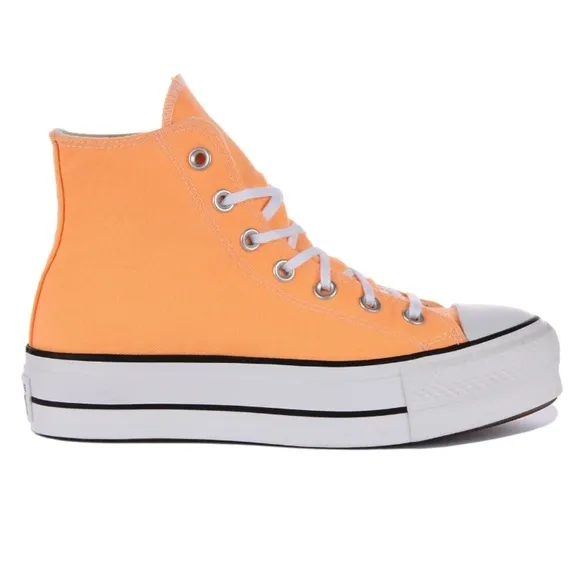 Converse Chuck Taylor All Star High Top Platform Sneaker/Shoe | Peach | NEW/NIB