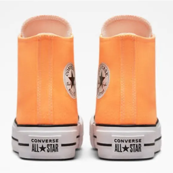 Converse Chuck Taylor All Star High Top Platform Sneaker/Shoe | Peach | NEW/NIB