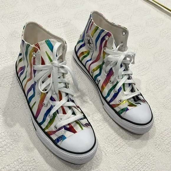 Converse Chuck Taylor All Star Zebra High Top Shoes big kids‎ youth 6