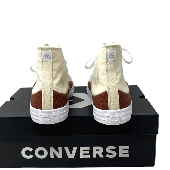 Converse Chuck Taylor High Top Men's Shoes Beige Canvas Leather Skate A02782F