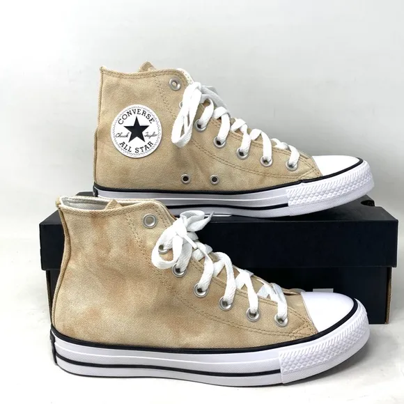 Converse Chuck Taylor High Top Shoes For Men White Oat Canvas Sneakers A04960F