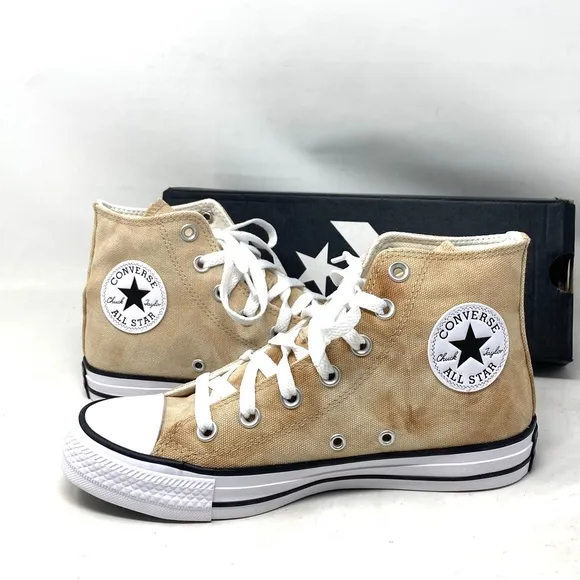 Converse Chuck Taylor High Top Shoes For Men White Oat Canvas Sneakers A04960F