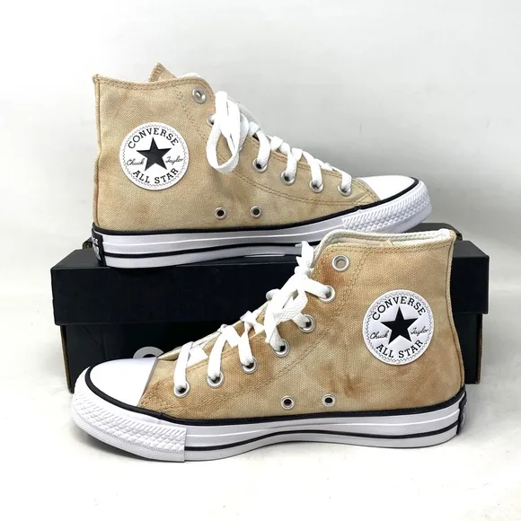 Converse Chuck Taylor High Top Shoes For Men White Oat Canvas Sneakers A04960F