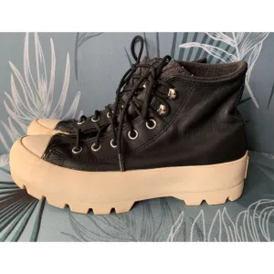 Converse Chuck Taylor Lugged High Top Gore-Tex Black Leather Sneaker Shoes women
