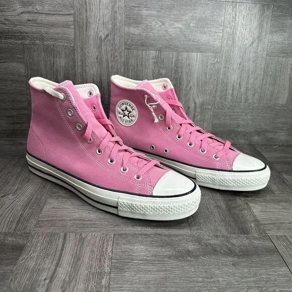 Converse CONS CTAS Pro Hi Men's size 11.5 Pink Leather Hightop Shoes