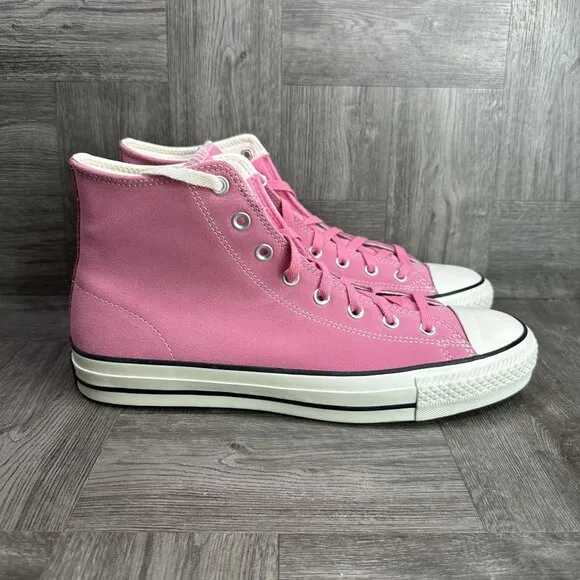 Converse CONS CTAS Pro Hi Men's size 11.5 Pink Leather Hightop Shoes
