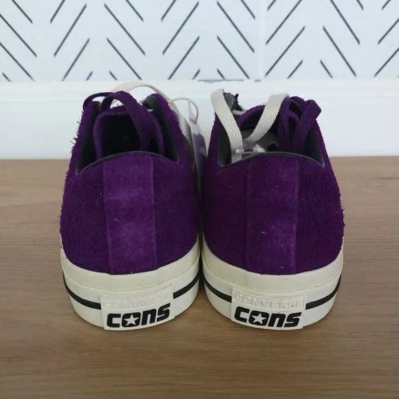 ⭐CONVERSE CONS One Star Pro OX Mens Shoes Sz 7 Suede Upper Purple Cream A08141C