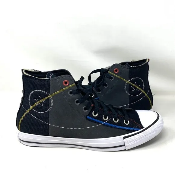 Converse Ctas High Top Shoes Storm Black Sneakers Women Size Suede Skate 173106C