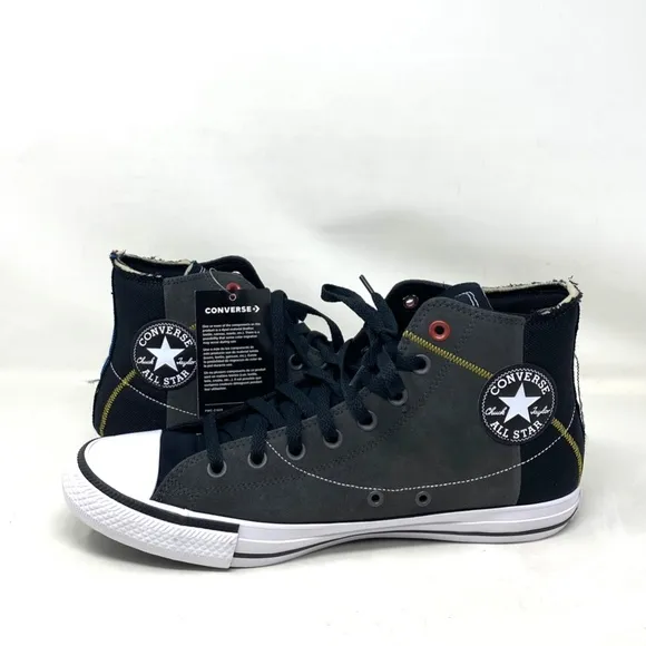 Converse Ctas High Top Shoes Storm Black Sneakers Women Size Suede Skate 173106C