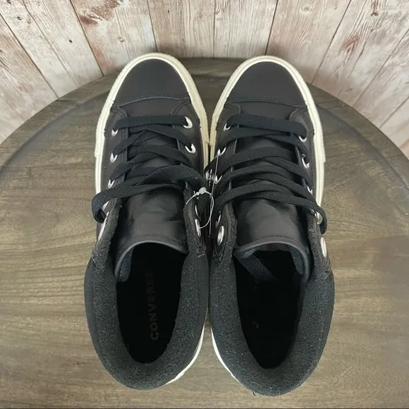 Converse CTAS PC Boot Hi “Black/Burnt Caramel” Leather Shoe Size 8 Women
