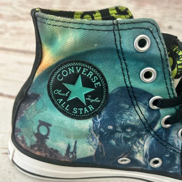 CONVERSE  DC Comics Green Lantern High Top All Star Shoes Sz 2