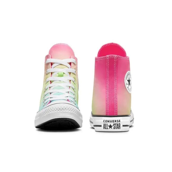 CONVERSE High Top Sneakers Shoes Pink Ombre US Big Girls