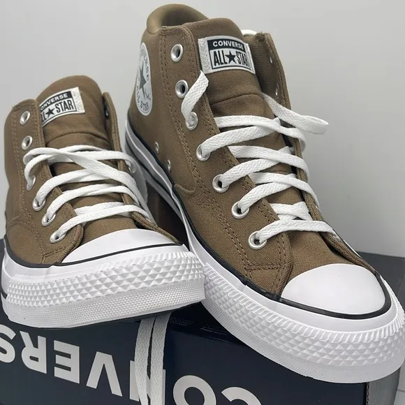 Converse Men's A05408FCTAS MALDEN STREET MID SQUIRMY Brown High-Top Sneakers
