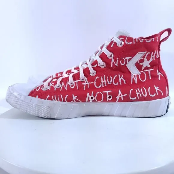 Converse Not A Chuck High Top UNT1TL3D Mens Size 11 Red High Top Shoes 171962C