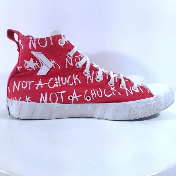 Converse Not A Chuck High Top UNT1TL3D Mens Size 11 Red High Top Shoes 171962C