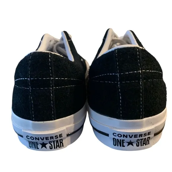 Converse NWOB One Star Pro Skate Shoes Suede Low Trainers Black Sz M10.5