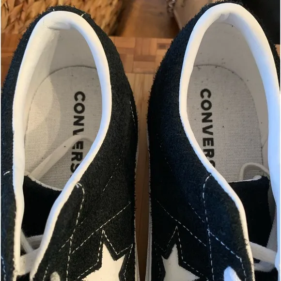 Converse NWOB One Star Pro Skate Shoes Suede Low Trainers Black Sz M10.5