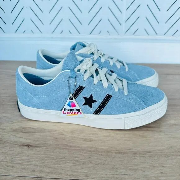⭐Converse One Star Academy Pro Ox Suede Low Sz 8 Women Shoes Blue Black A08490C⭐
