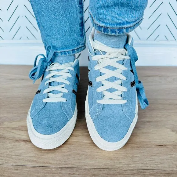 ⭐Converse One Star Academy Pro Ox Suede Low Sz 8 Women Shoes Blue Black A08490C⭐