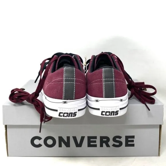 Converse One Star Pro OX Shoes Low Men's Sneakers Skate Suede Bordeaux A05091C