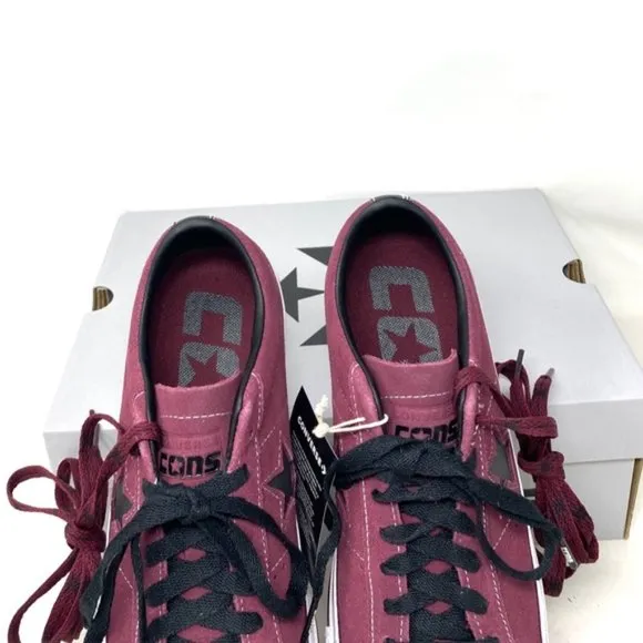 Converse One Star Pro OX Shoes Low Men's Sneakers Skate Suede Bordeaux A05091C