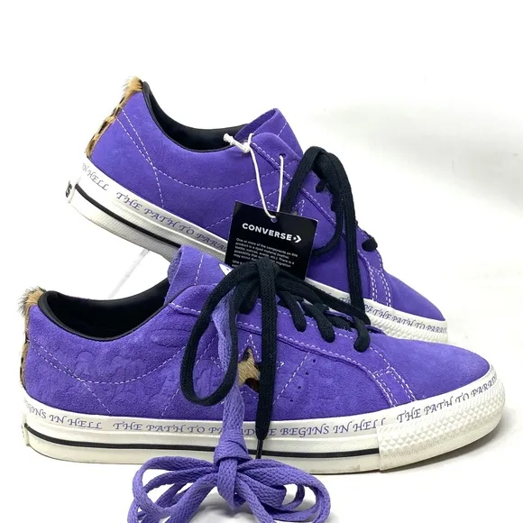 Converse One Star Pro Sean Pablo Suede Low Skate Shoes Lilac Men's Size A04371C