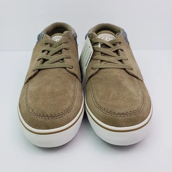 Converse Sea Star LS Mid Mens Size 10.5 Lead Gray Suede Skate Sneaker Shoes