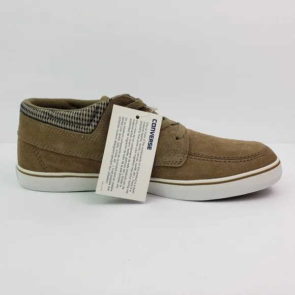 Converse Sea Star LS Mid Mens Size 11 Lead Gray Suede Skate Sneaker Shoes