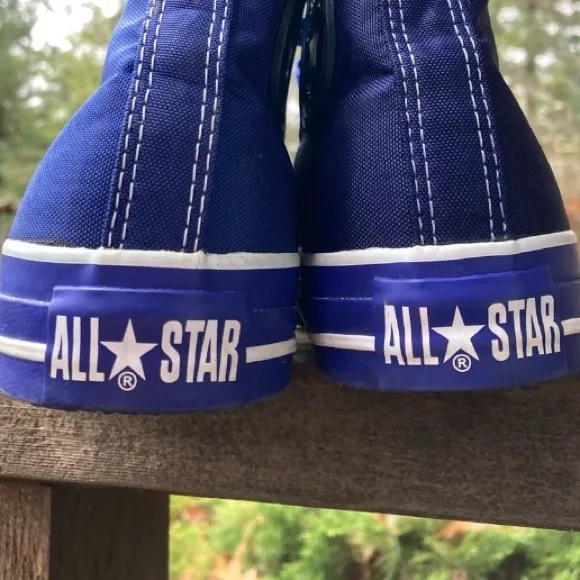 CONVERSE Shoes Chuck Taylor All Star High Top Sneakers Blue White Women 7  Men 5