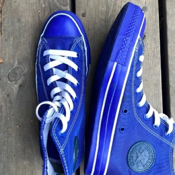 CONVERSE Shoes Chuck Taylor All Star High Top Sneakers Blue White Women 7  Men 5