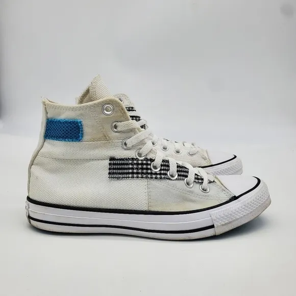 Converse Shoes Men 7 Women 9 Ctas HI White Sail Blue High Top Sneakers Canvas