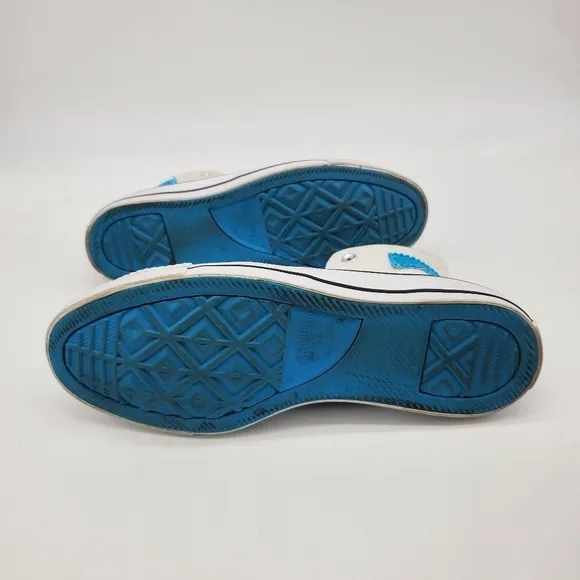 Converse Shoes Men 7 Women 9 Ctas HI White Sail Blue High Top Sneakers Canvas