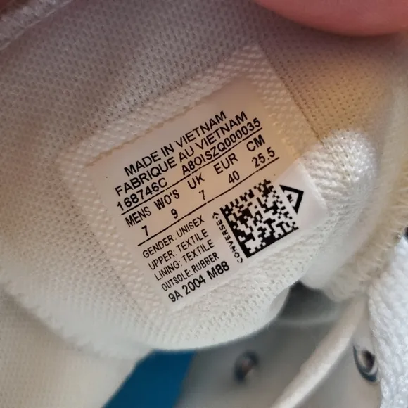 Converse Shoes Men 7 Women 9 Ctas HI White Sail Blue High Top Sneakers Canvas