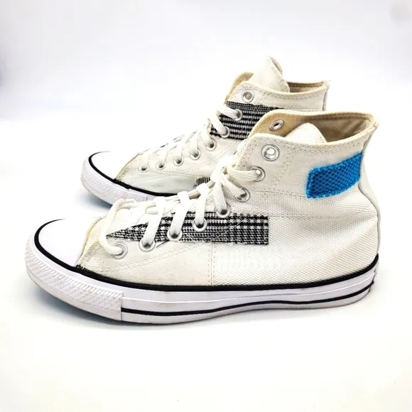 Converse Shoes Men 7 Women 9 Ctas HI White Sail Blue High Top Sneakers Canvas