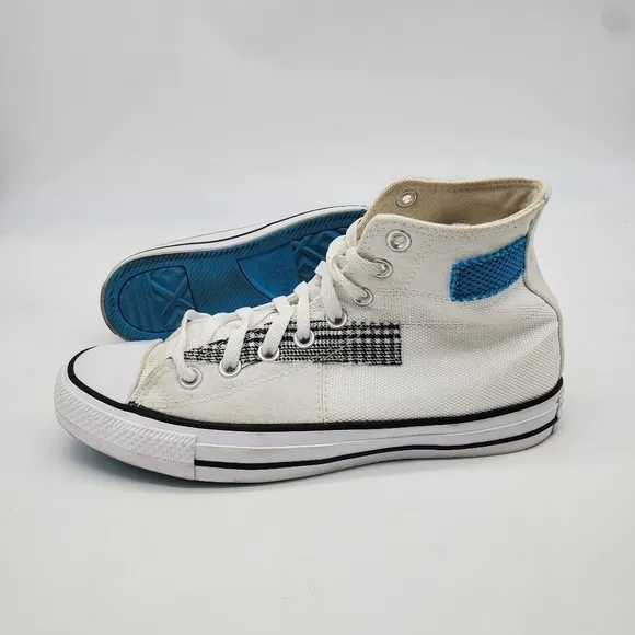 Converse Shoes Men 7 Women 9 Ctas HI White Sail Blue High Top Sneakers Canvas