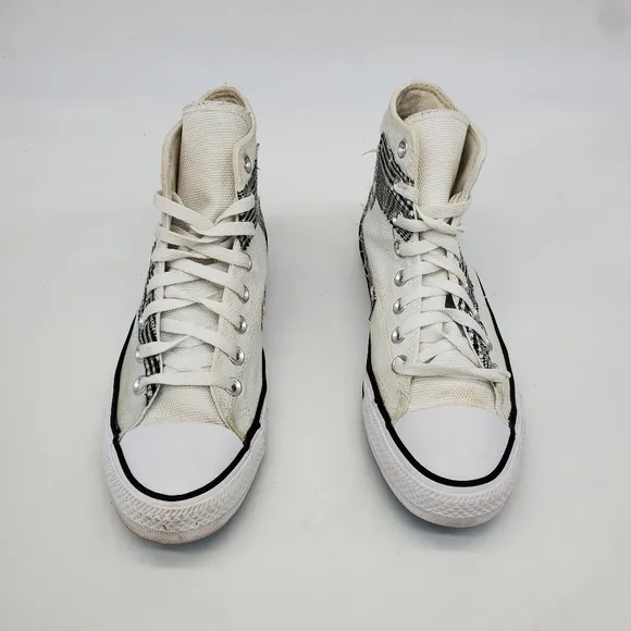 Converse Shoes Men 7 Women 9 Ctas HI White Sail Blue High Top Sneakers Canvas