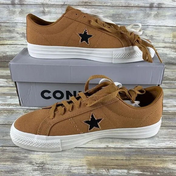 Converse Shoes Mens 8.5 Brown Raw Sugar One Star Pro‎ Skate 90's Street Y2K NEW