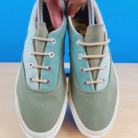 Converse Skid Grip OX Suede Oil Green Low Skate shoes 169641C Men's‎ 8 Wom's 9.5