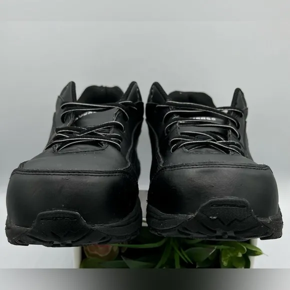 🌺Converse Stealth Composite Toe Work Shoes Black Oil Slip Resistant-Leather🌸🌺