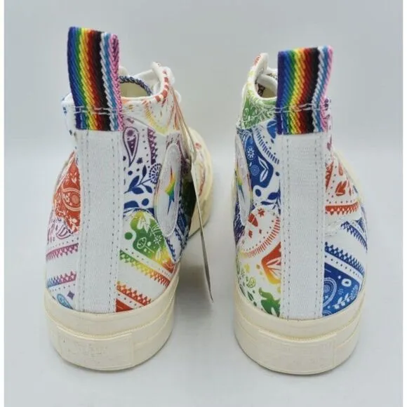 Converse Womens Size 7 Chuck 70 Hi Top Multicolored Unity Pride Shoes Sneakers