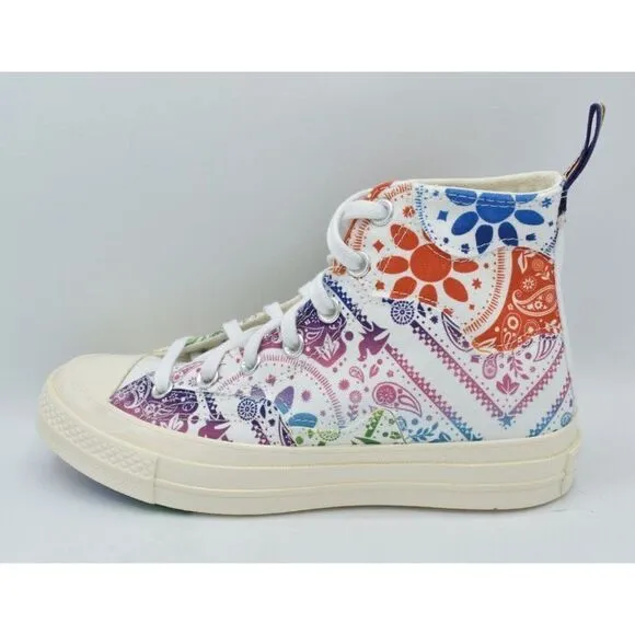 Converse Womens Size 7 Chuck 70 Hi Top Multicolored Unity Pride Shoes Sneakers