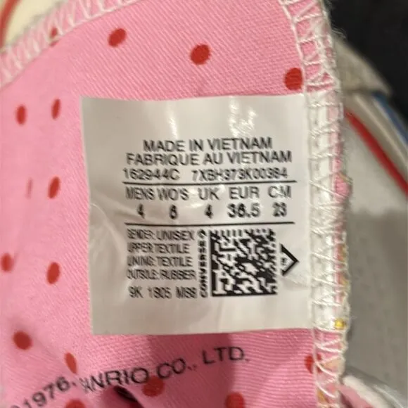 Converse X Hello Kitty Chuck Taylor All Star High Top Sneakers Shoes Size 6