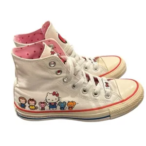 Converse X Hello Kitty Chuck Taylor All Star High Top Sneakers Shoes Size 6