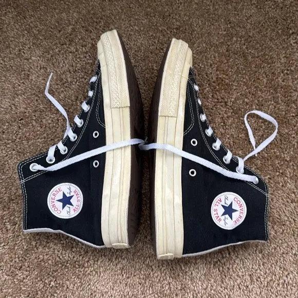 Converse x PLAY Comme des Garçons Chuck 70 Heart Black/White/Red High Top Shoes