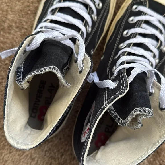 Converse x PLAY Comme des Garçons Chuck 70 Heart Black/White/Red High Top Shoes