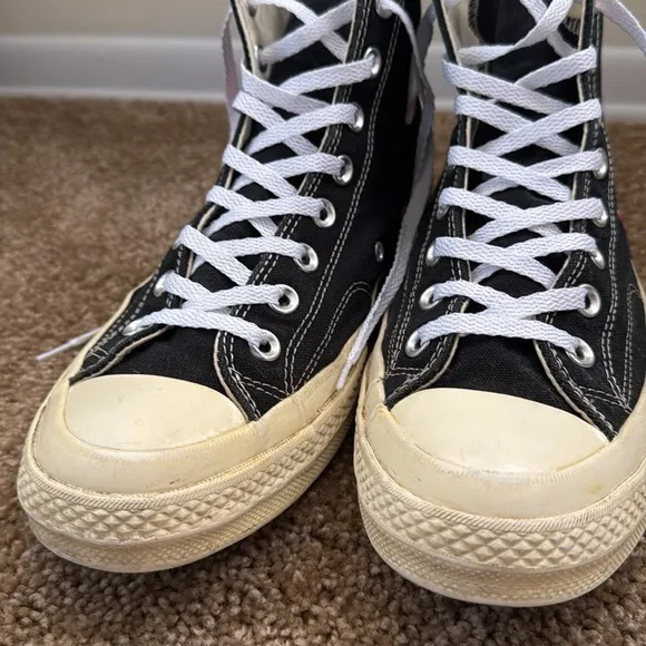 Converse x PLAY Comme des Garçons Chuck 70 Heart Black/White/Red High Top Shoes