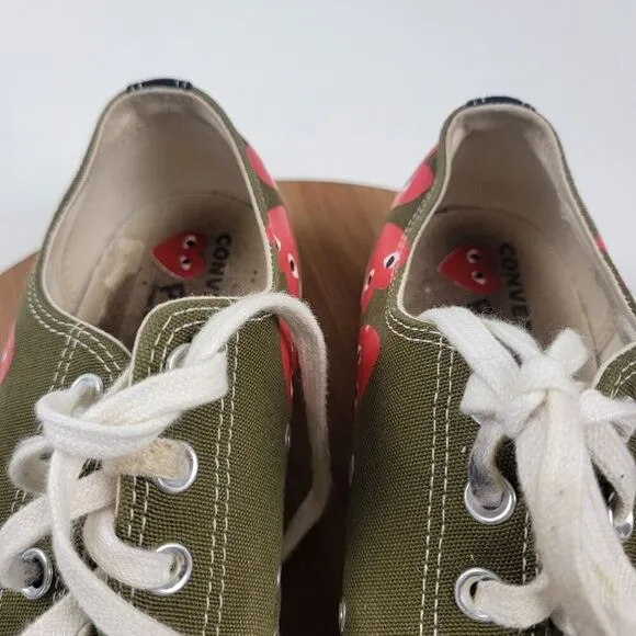Converse CDG Play Chuck 70 Low Sneakers &quot;Multi-Heart” Men's Shoes Sz 11 162976C