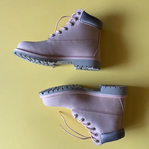 COPY - Timberland Women’s PREMIUM 6-INCH WATERPROOF BOOTS Light Pink Nubuck 4 M…